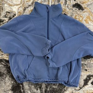 lululemon athletica Cowl Neck Sweater in Deep Blue